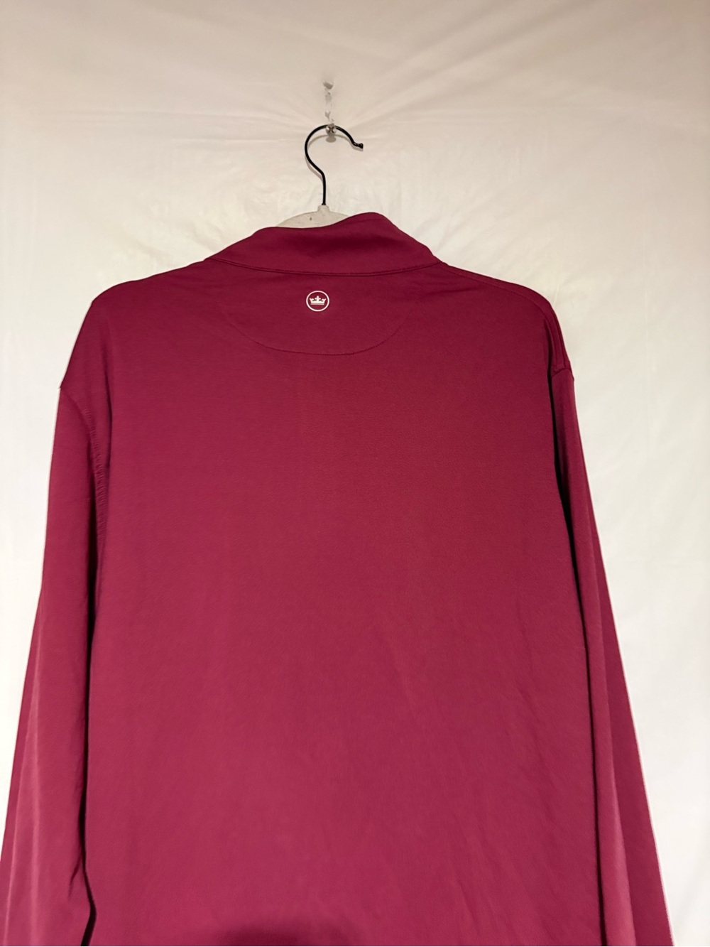 Peter Millar Men's Wine Zip-Up Pullover - Picture 7 of 11